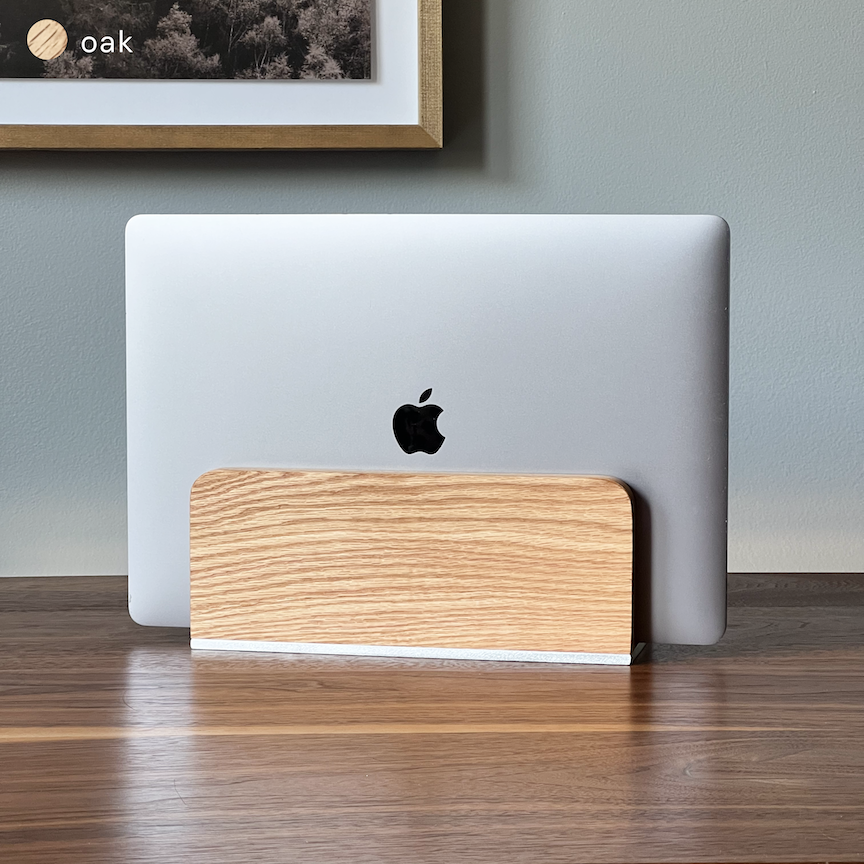 Vertical laptop stand