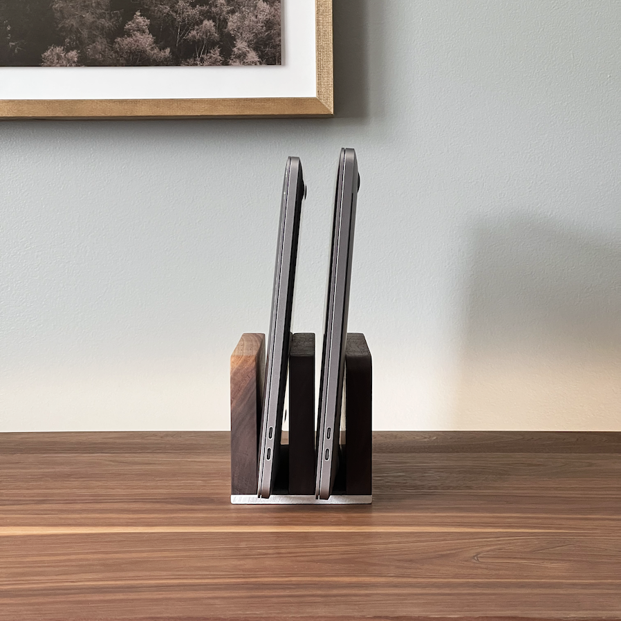 Vertical laptop stand