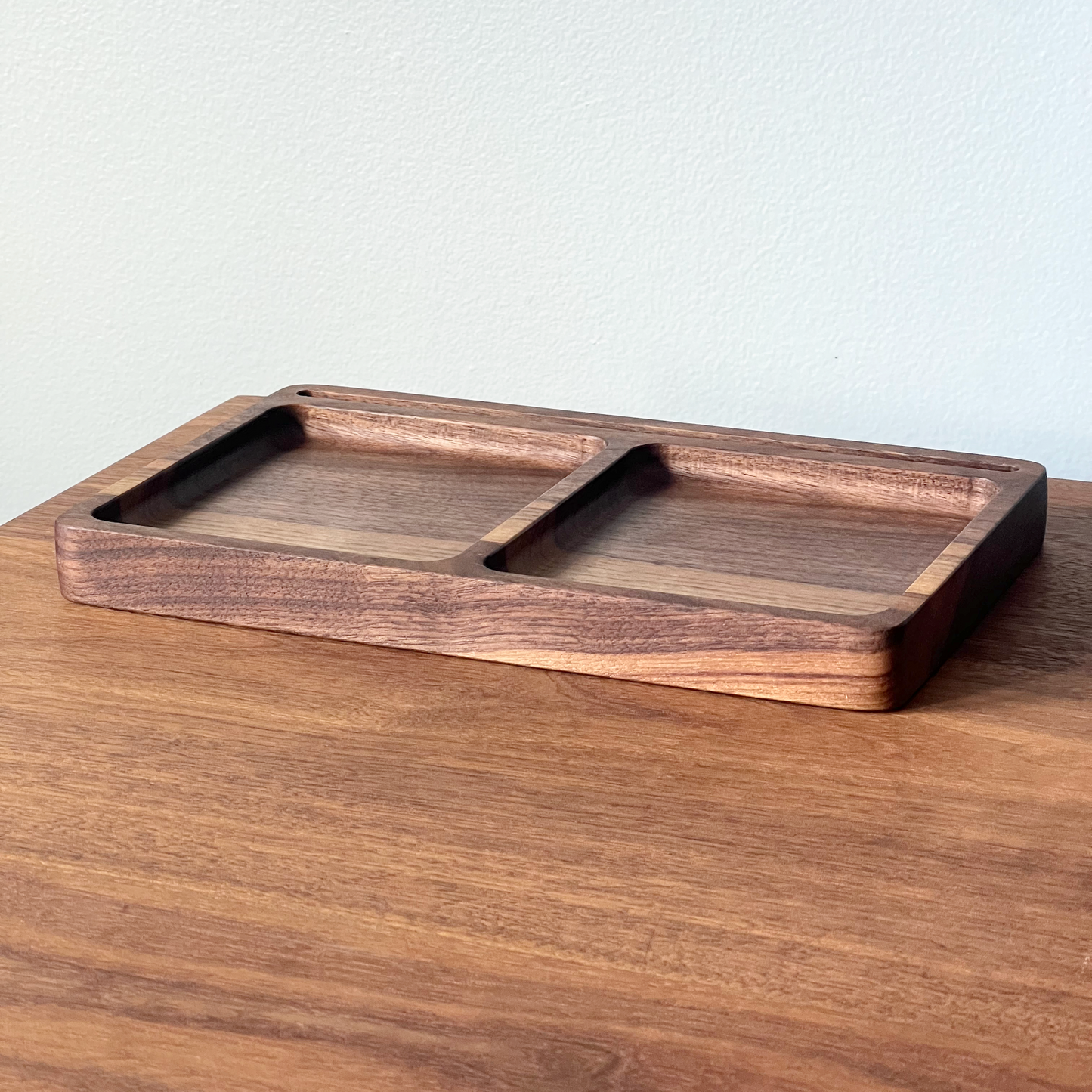 Catch-all tray with letter slot