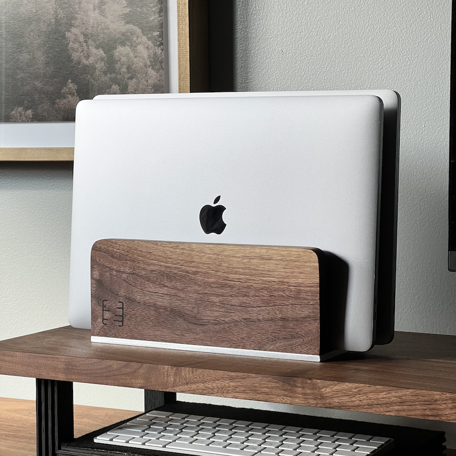 Vertical laptop stand